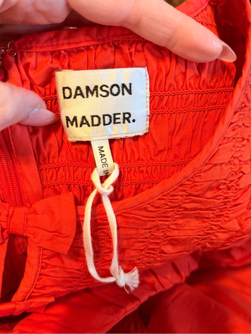 Anthropologie Damson Madder Saffy Midi Dress Red Alert NWOT Size 16 - Picture 7 of 10